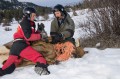 Thumbnail image of David Rivers and Donnie Wackerman to radio-collar a cow elk