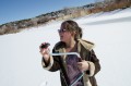 Thumbnail image of Ebonee Gomez rejoices in the beautiful day.