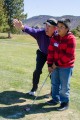Thumbnail image of One-on-one advice was available for the young golfers during the weeklong clinic.