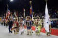 Thumbnail image of Head Dancers lead the way for the 39th annual Denver March Powwow.