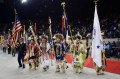Thumbnail image of Head Dancers lead the way for the 39th annual Denver March Powwow.