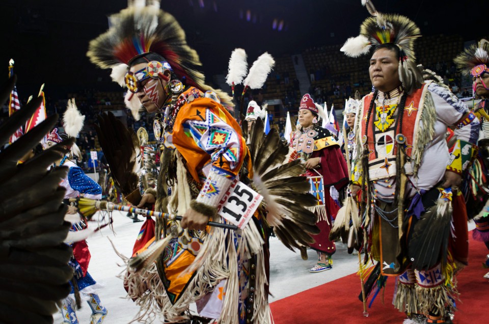 Grand Entry draws dancers from across Indian Country