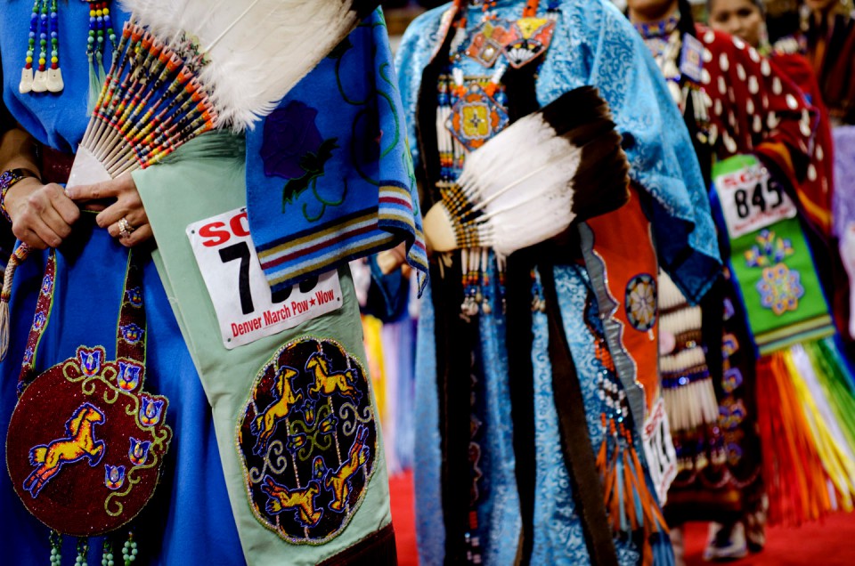 Beauty and pageantry fill the coliseum for the 39th annual Denver March Powwow.