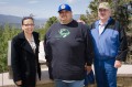 Thumbnail image of Standing together to commemorate the event (left to right): Jodi Gillette, Obama’s senior policy advisor for Native American affairs; Southern Ute Chairman Jimmy R. Newton Jr.; and Butch Blazer, U.S. Department of Agriculture deputy under secretary for natural resources and environment.