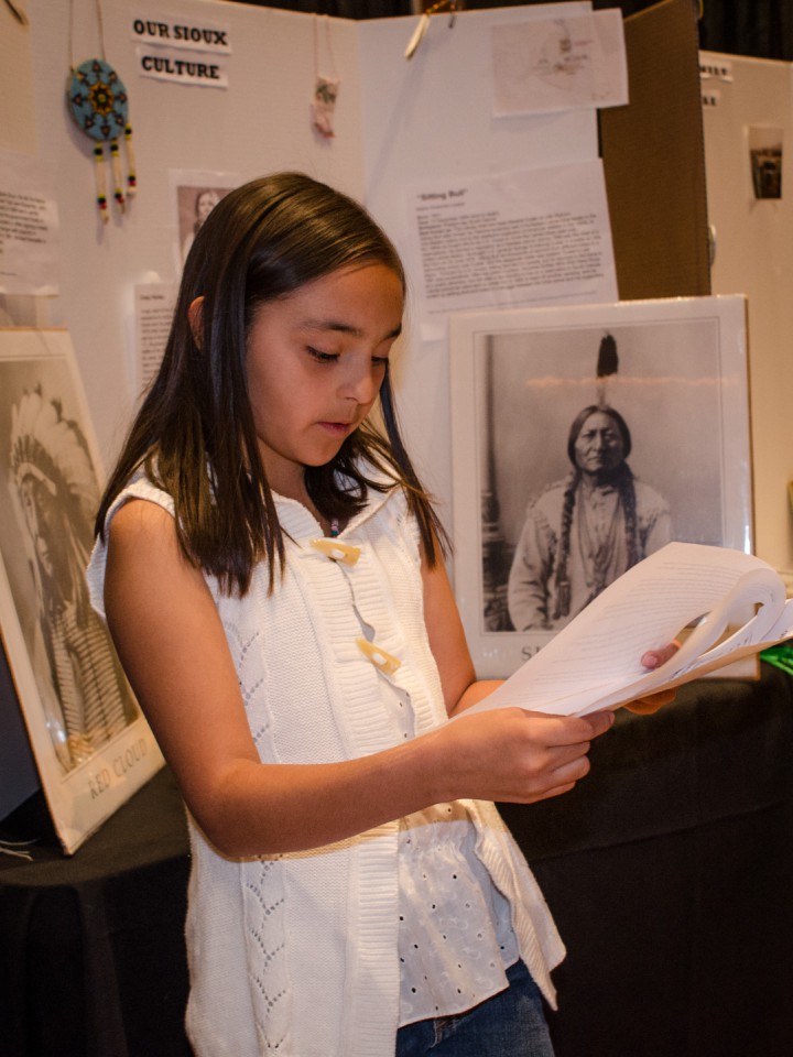 Several Native American cultures were represented, including Sioux.