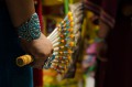 Thumbnail image of Intricate beadwork adorned the dresses and accessories that made up many dancers’ regalia.