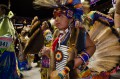 Thumbnail image of Young dancers make their way into the arena during intertribal dance.