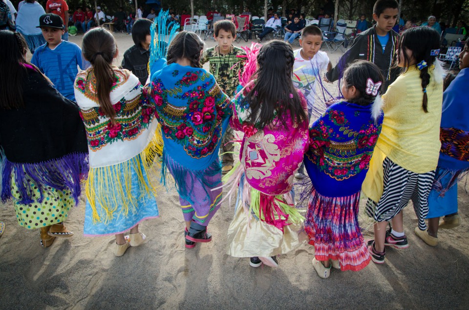 The color and movement of Bear Dance is exemplified by the youngest of dancers.