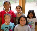 Thumbnail image of Younger students completed their own Chokers during the Ute crafts making portion of the Culture Camp.