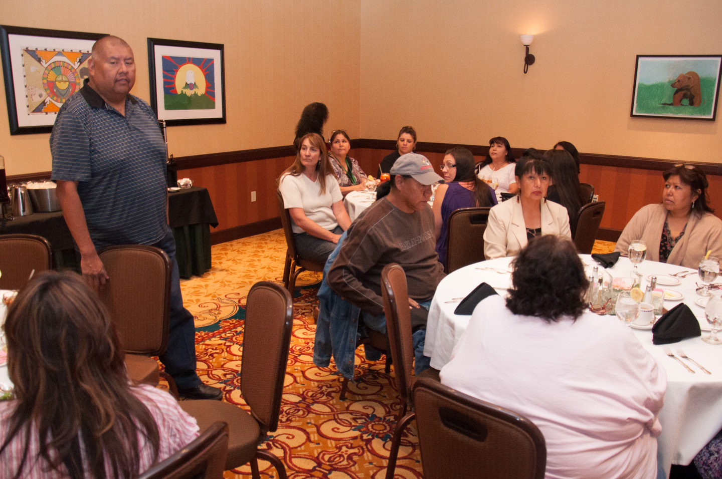 Members of the Southern Ute Indian Tribal Council toasted teachers and Education Department staff during a lunch at the Sky Ute Casino Resort on Wednesday, May 29. Councilman Alex S. Cloud said the future of the tribe is in good hands.