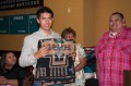 Thumbnail image of Ian Doughty receives a Pendleton.