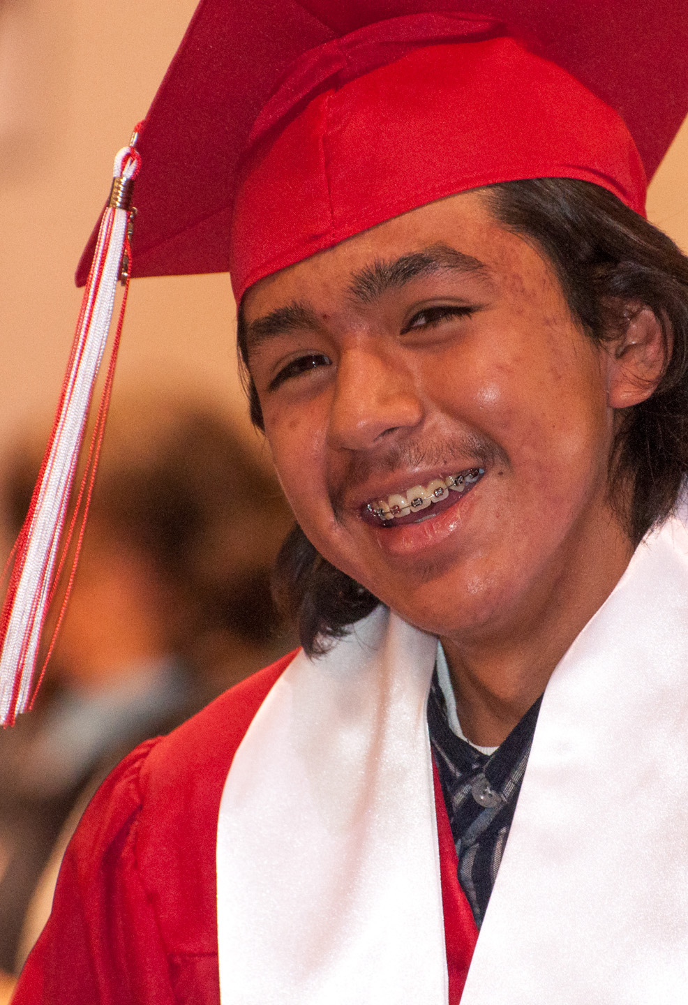 Isaiah Valdez smiles