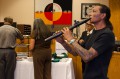 Thumbnail image of Traditional flute music opened and closed the swearing-in ceremony on Monday, June 17.