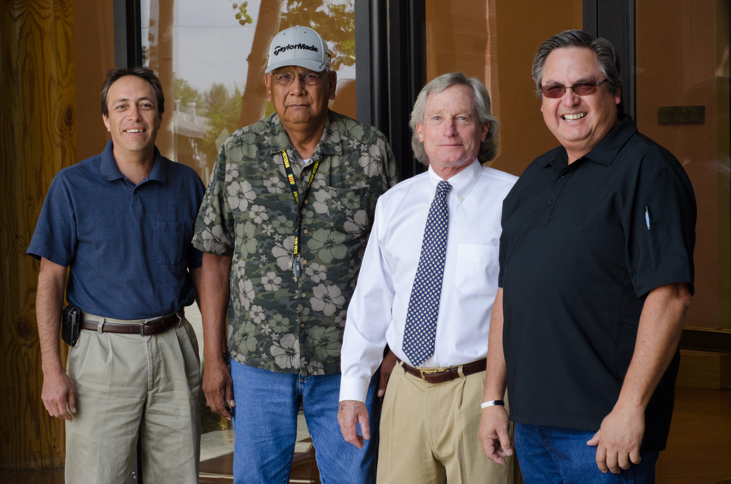 Southern Ute Tribal Council members stand for a portrait before the ceremonies.