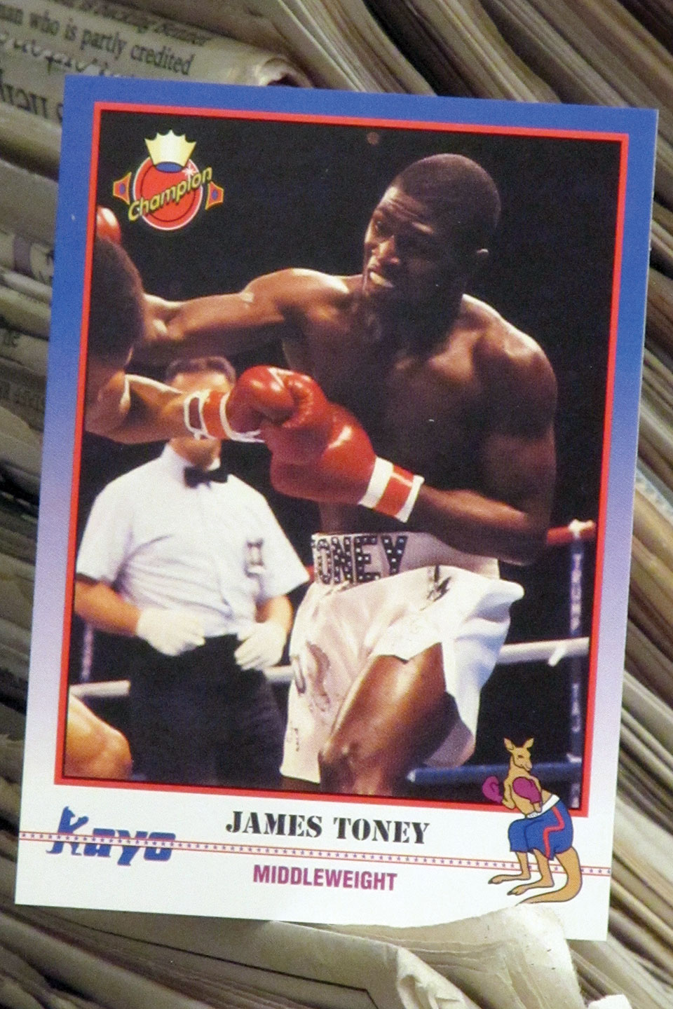 James Toney, headliner of tonight's "Rumble in the Rockies II"