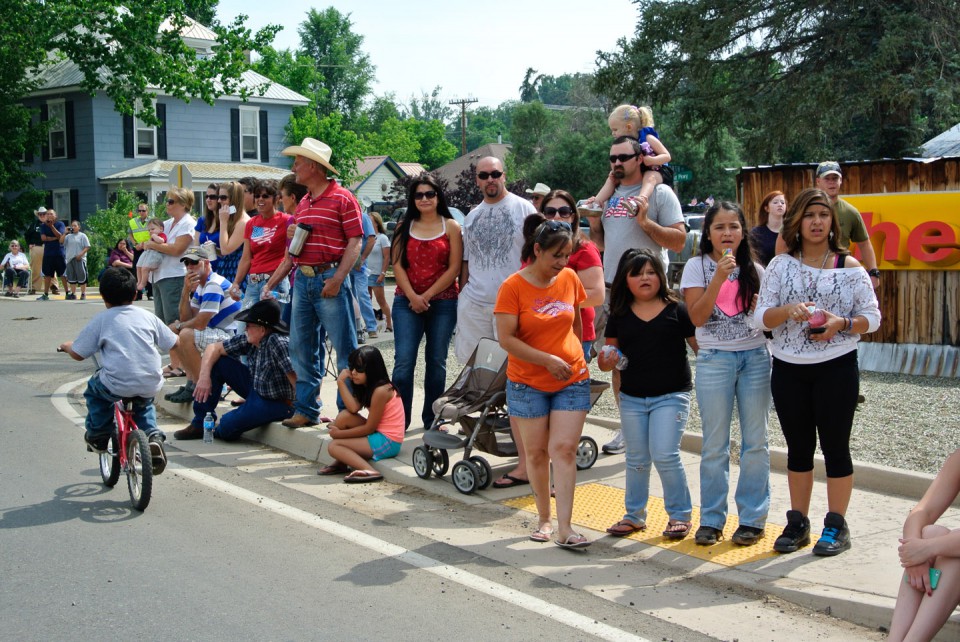 The normally quiet streets of Bayfield were packed with locals and visitors for the parade.
