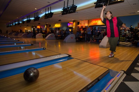 The bowling event took place at the Sky Ute Casino Resort’s Rolling Thunder Lanes.