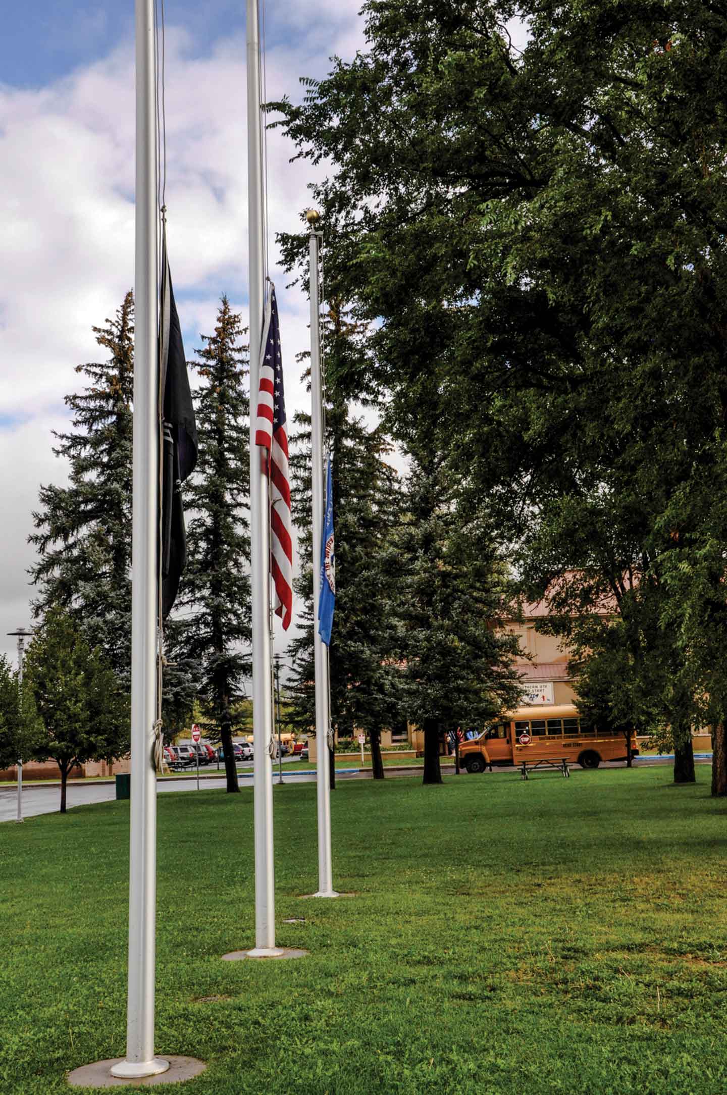 Flags at Veterans Memorial Park