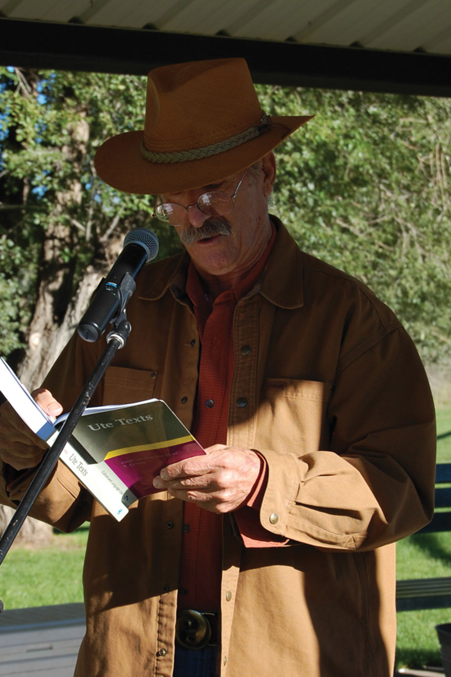 Ute Language Program instructor Tom Givon