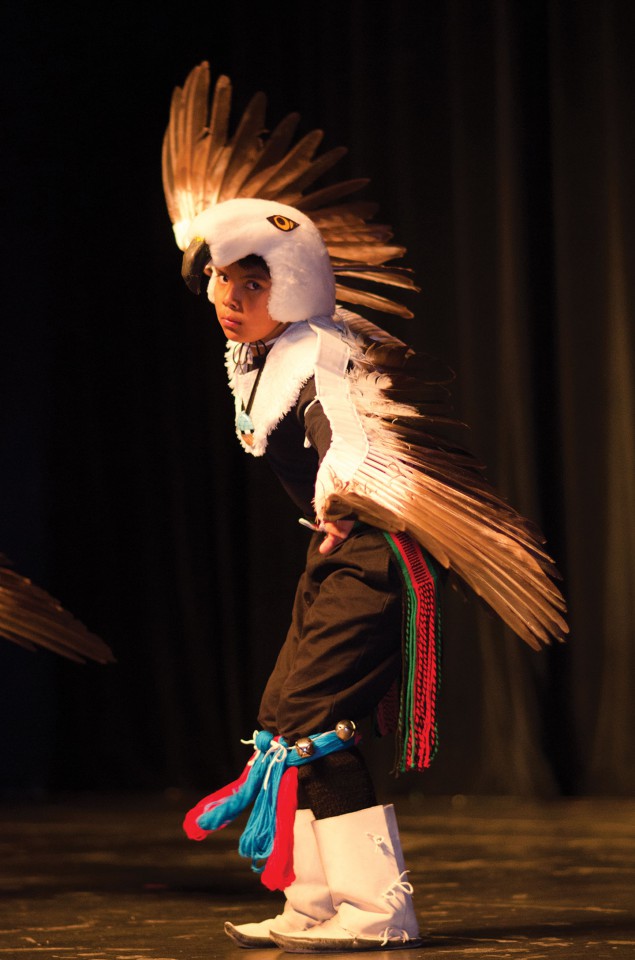 A young Eagle Dancer