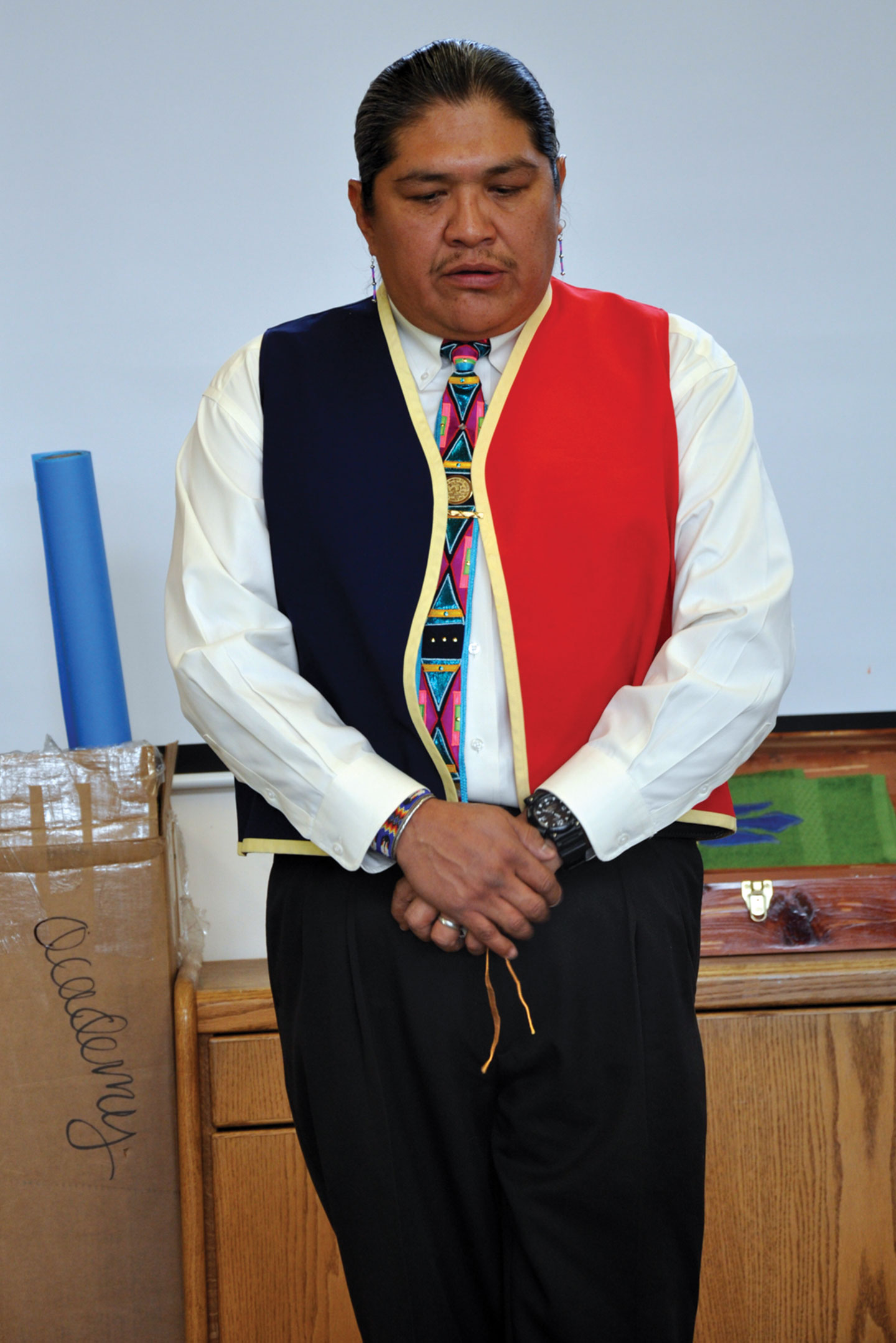 Andrew Frost offered a prayer