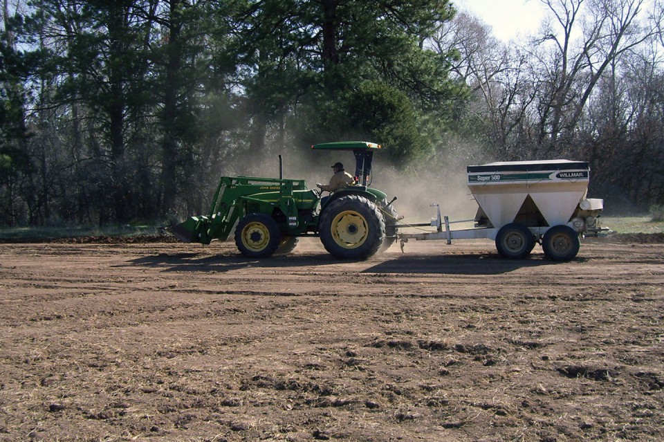 Fertilizing the fields