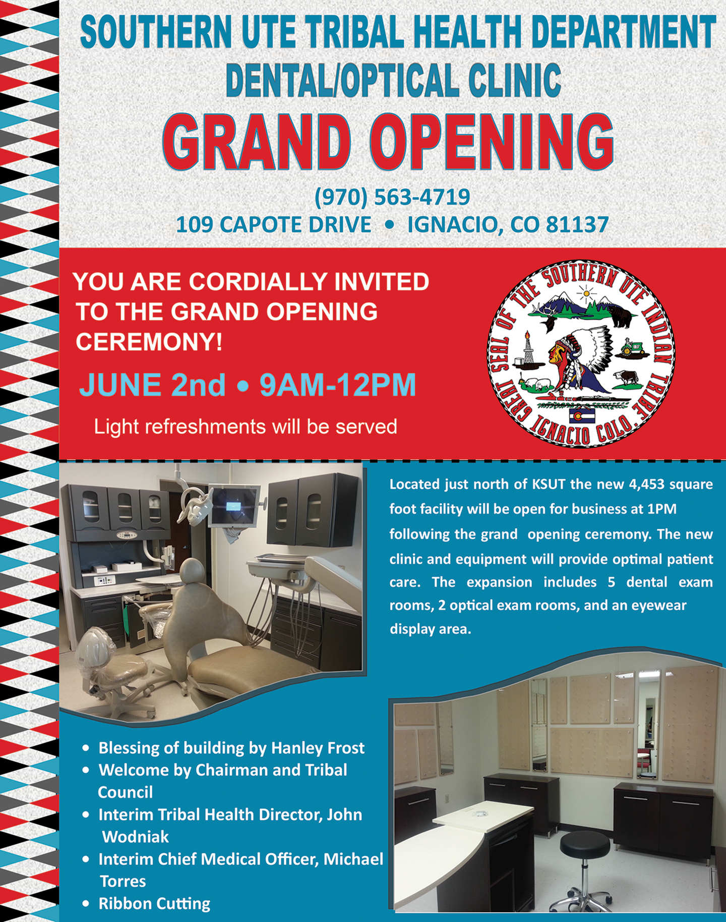 The Southern Ute Drum Dental/Optical Clinic Grand Opening