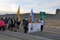 Thumbnail image of walkers started the 18-mile walk