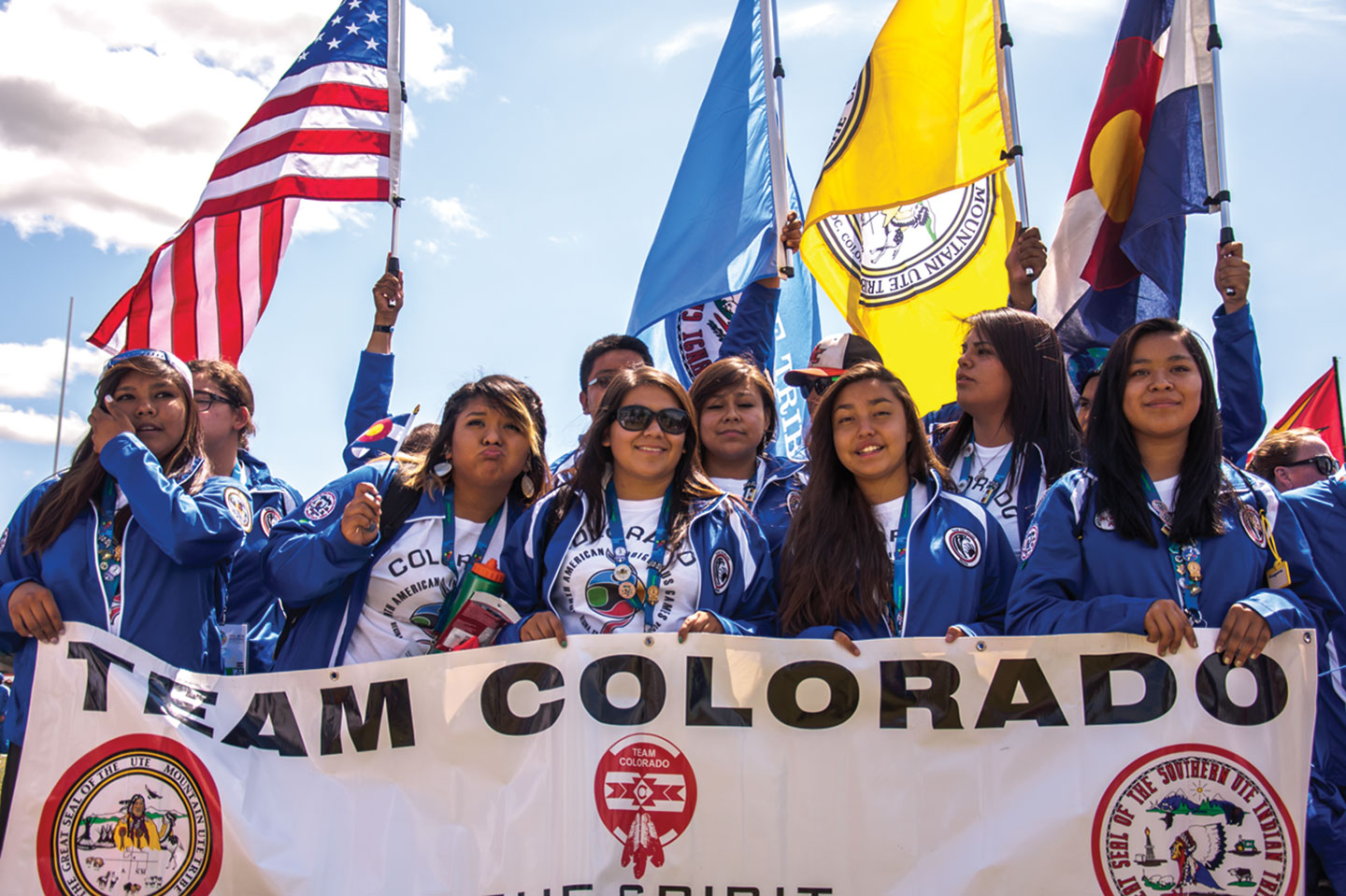 Team Colorado’s volleyball team take their turn