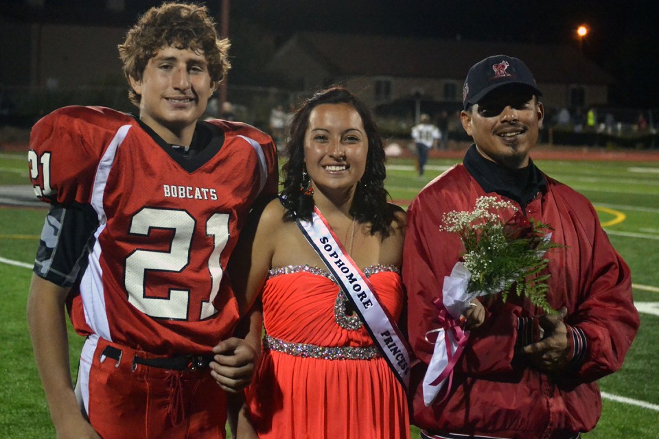 Sophomore Class Royalty of Ethan Appenzeller (21) and Tori Archuleta