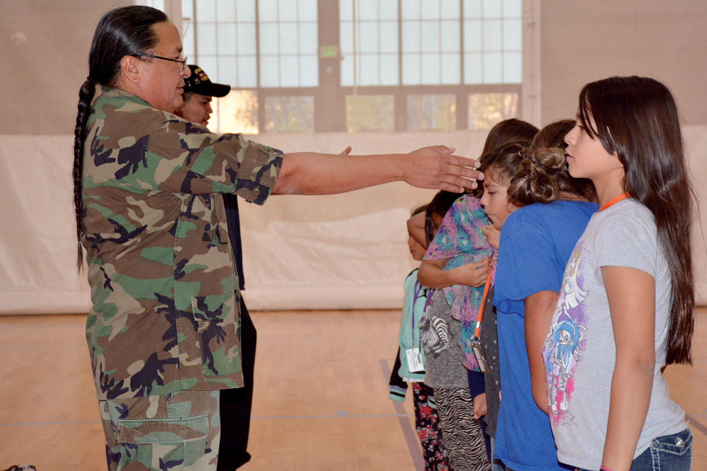 Bruce LeClaire instructs kids