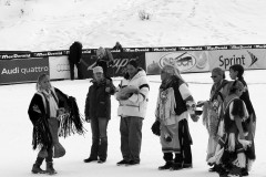Three years ago on Jan. 7, 2012, Southern Ute tribal elder Eddie Box Jr., Southern Ute Royalty and heritage dancers headed up to the Vail Ski Resort to perform a snow dance – during an unusual drought that left many ski resorts suffering.  The same day the dance was preformed the mountain received eight inches of fresh powder.