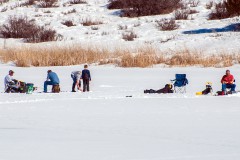As temperatures reached the low 50’s Saturday, Feb. 13 dozens of eager fishermen spent the day competing in Lake Capote’s Ice Fishing Contest. There will be ice-fishing this weekend from 8 a.m. – 4 p.m. See www.lakecapote.com for information.