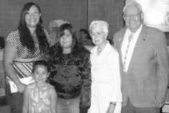 10 Years Ago: In Council Chambers the Elbert J. Floyd award was presented to a former employee of the Southern Ute Drum. Oolcu Buckskin-Valdez was awarded the educational award, which was given to her for her pursuing her education in English with Communication options.
This photo first appeared in the June 23, 2006.