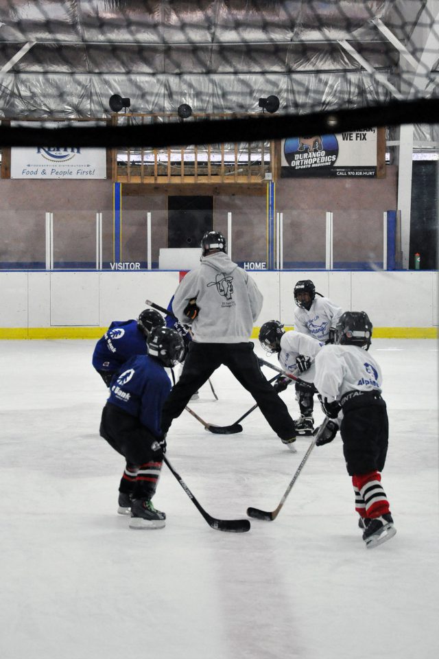 The Southern Ute Drum Youth sticks take to the ice