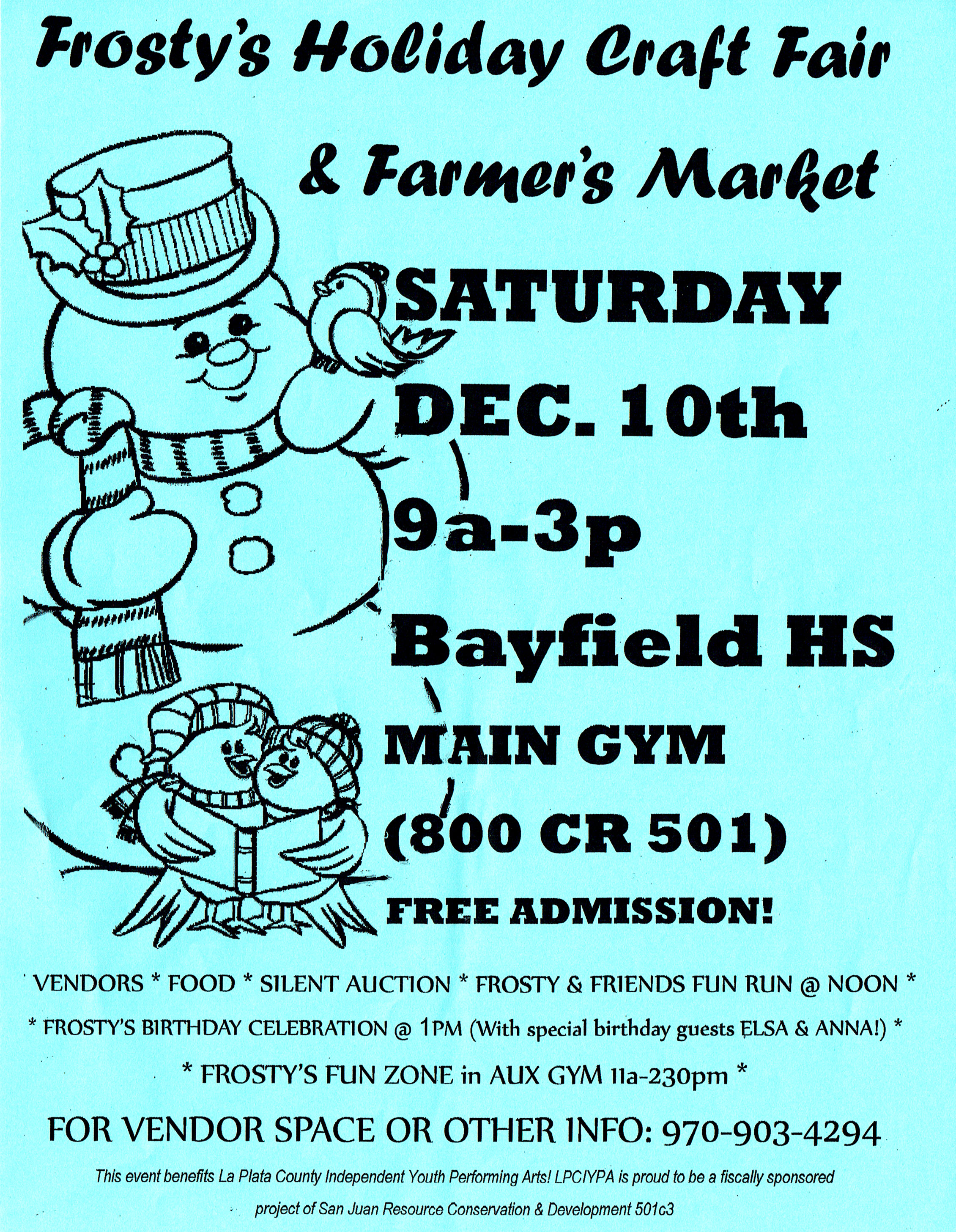 The Southern Ute Drum Frosty’s Holiday Craft Fair