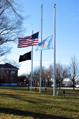 Southern Ute veterans lowered the flags in Veterans Memorial Park to half-staff on Wednesday, Dec. 7 in honor of National Pearl Harbor Remembrance Day. 