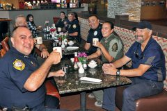 Southern Ute Police Dept. officers and tribal rangers met for coffee with community members on Oct. 11, 2016 in the Willows restaurant at the Sky Ute Casino Resort.