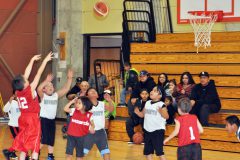 With the 2017 SunUte Youth Basketball League officially underway, the 6 and 7-year olds played Tuesday evening, Jan. 31., on two courts – red and blue respectively. 