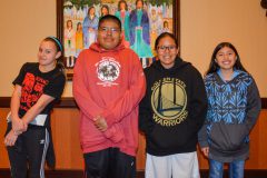 Four Southern Ute Indian Montessori Academy students will be transitioning into the public school system come next fall: Harmony Reynolds, Ethan Rock. Autumn Sage, and Dominique Rael. A transition luncheon was held for the students and their families on Tuesday, March 22; giving them a chance to meet and interact with Ignacio School District representatives and past SUIMA students who have already transitioned to the public school system. 