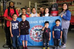 Tribal Councilwoman Amy J. Barry presented the Southern Ute tribal flag to the Ring of Champions boxing gym in Ignacio on Friday, April 7. The boxing club is up and running and will soon be open to the public, the owners; Anthony and Maria Archuleta are also hoping to open a sporting goods store inside the training facility. 
