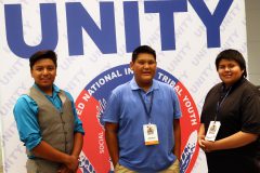 Lakota Collins, Elijah Weaver and Issac Suina attended the National Unity Conference in Denver, Colo. 