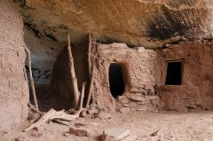 Ancestral Puebloan sites are prevalent throughout Cedar Mesa and the surrounding canyons. One of the best-preserved archeological sites being Moon House Ruin in McCloyd Canyon, a permit system is now in place to help regulate the number of daily visitors and protect the cliff dwellings for future generations. 