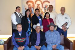 Leadership from the Ute Indian and Ute Mountain Ute Indian Tribes attend the Tri-Ute Council meeting hosted by the Southern Ute Indian Tribe to discuss collaboration, share concerns and updates.
 
