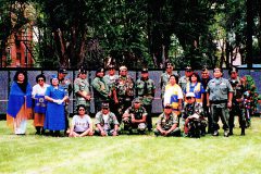 This September marks the 20th anniversary that the historic Vietnam Veterans Moving Wall “C” made a visit to the Southern Ute Veterans Park. It was created for the families and veterans who may not be able to travel to see the Memorial in Washington D.C. On Sept. 13, 1997, Veterans from the Southern Ute, Ute Mountain Ute and Northern Ute tribes gathered for the historical event. Alden Naranjo and Everett Burch performed a blessing of the wall and Southern Ute Chairman, Clement J. Frost gave the welcoming address and placed the wreath. 