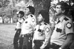 30 Years Ago: Traffic training participants (L to R), Jerry York, Dewitt Baker, Robert Burch, Jeannie Sage and Charlie Flagg.
This photo first appeared in the Oct. 15, 1987, edition of The Southern Ute Drum.