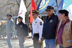 Members of the Southern Ute Veteran’s Association took part in the Color Guard on Saturday, Nov. 11, during the annual Veteran’s parade in Durango, Colo. 