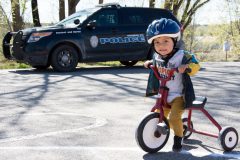 Students from the Southern Ute Indian Montessori Academy learn all about bike safety from the Southern Ute Police Department resource officers, Friday, May 4

