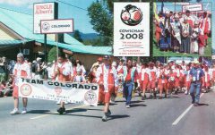 10 years ago, Team Colorado after hustling to make the parade after hopping off the ferry the morning of August 2, 2008, made their way to the site of the Opening Ceremonies of the 2008 Native American Indigenous Games in Cowichan, British Columbia, Canada.
