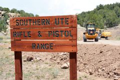 The Southern Ute rifle and pistol range is temporarily closed as renovations are scheduled to continue through mid-August.